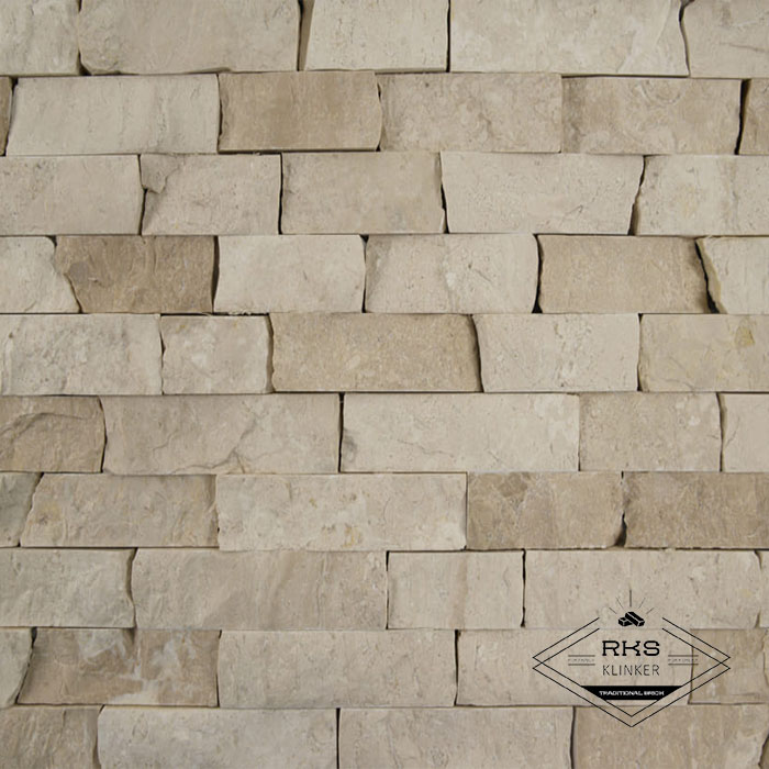Фасадный камень Полоса - Мрамор Кремовый в Липецке